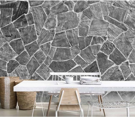 ورق جدران بتصميم الاحجار والطوب ST2402-6017