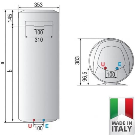 سخان اريستون 80 لتر