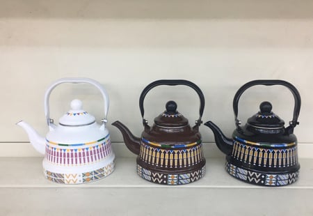 ابريق غضار 1.7 لتر نقش تراثي