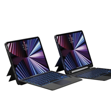 لوحة مفاتيح الكمبيوتر اللوحي وي وو WiWU Mag Touch iPad 12.9 اللاسلكية المغناطيسية