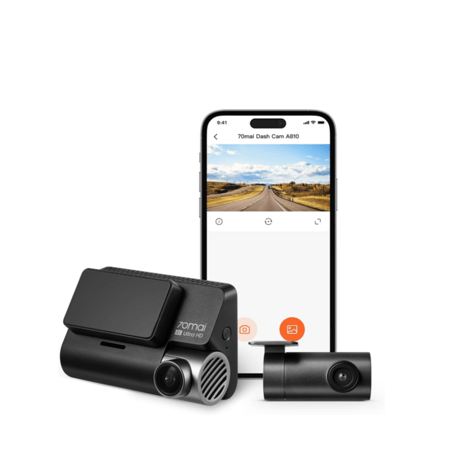 داش كام أمامية وخلفية A810 بدقة 4K من 70mai