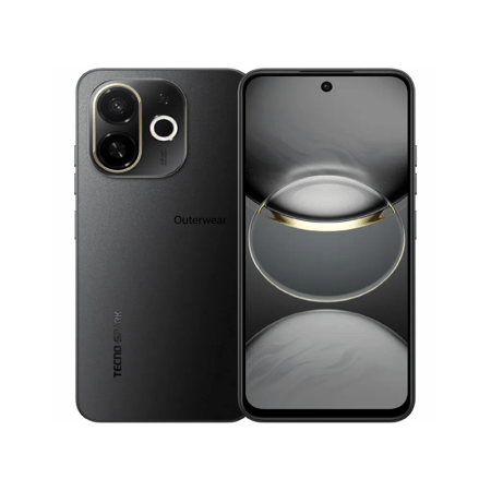 هاتف SPARK 30C 5G ثنائي الشريحة بلون Midnight Shadow وذاكرة وصول عشوائي بسعة 8 جيجابايت وذاكرة داخلية سعة 128 جيجابايت