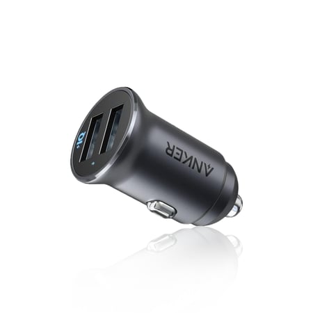 شاحن سياره انكر 24واط USB يدعم الشحن السريع