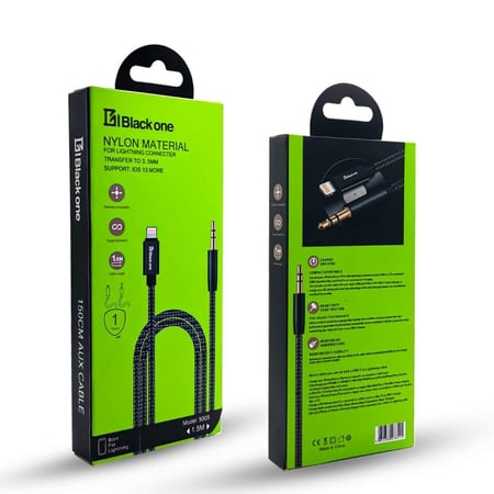 كيبل بلاك ون ايفون اوكس قماش  5005