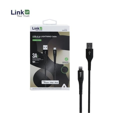 LinkUP LightningCharge - كابل شحن USB-A إلى Lightning عالي الكفاءة