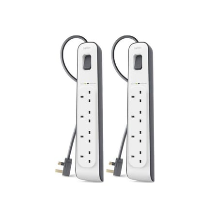 توصيلتين بيلكن 4 منافذ طاقه 2 متر