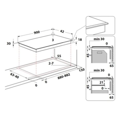 موقد ارستون 5عيون سيراميك  HR9020B