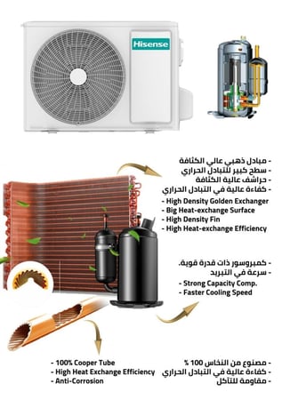 مكيف هايسنس 18 بارد AS18WCOE1