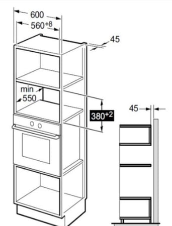 ميكروويف كلفيناتوراسود KMB28TB