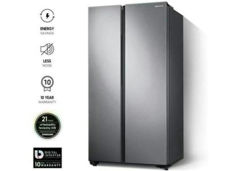 ثلاجه سامسونج دولابية  RS62R5001M9C- STEEL