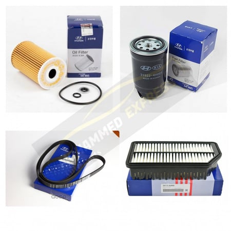 طقم صيانه دوريه هونداي النترا (افانتي) 2015-2019 ديزل أصلي وكالة شامل رسوم الشحن والضريبة