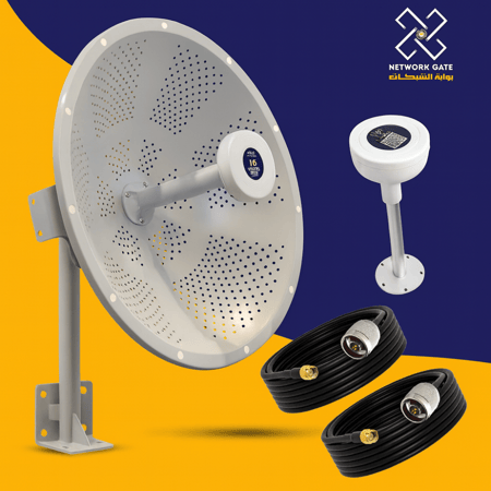 باكدج انتينا ميمو 27 ديبى مع راوتر ZTE يدعم جميع الشرائح لتحسين الإشارة وسرعة الإنترنت!