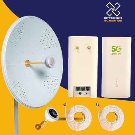 باكدج انتينا ميمو 32 ديبى  مع راوتر CPE 5 H155-381 يدعم جميع الشبكات