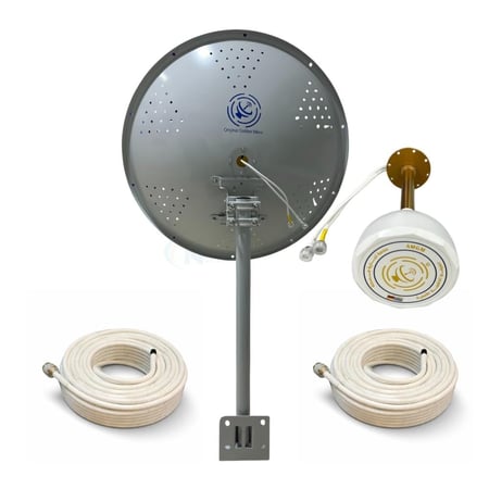 الانتينا الذهبية 30 dbi تكنلوجيا المانية 70 سم مع ملحقاتها