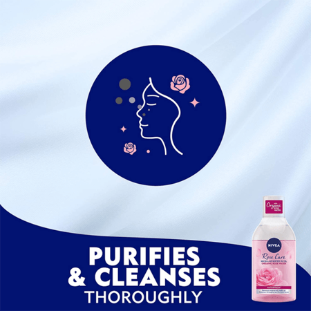 نيفيا – ماء ميسيلار لإزالة المكياج بماء الورد – 400 مل