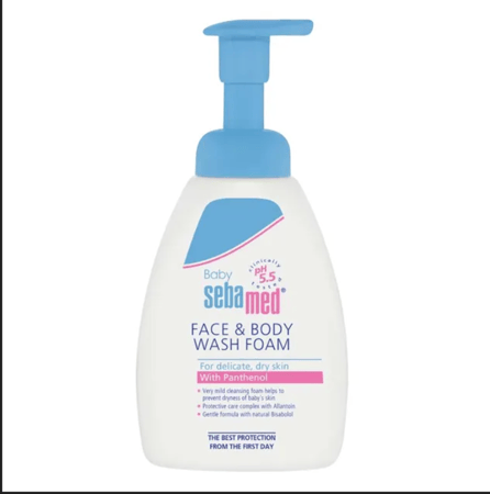غسول رغوي للوجه والجسم للأطفال من سيباميد - 400 مل