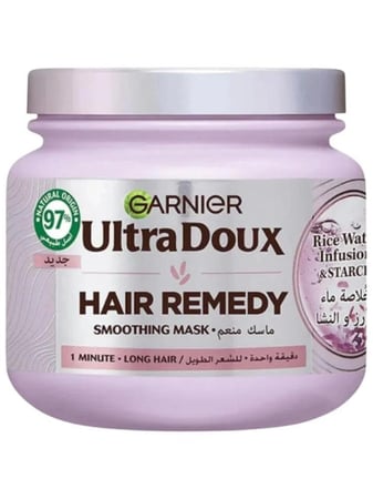 غارنييه ألترا دو – ماسك معالجة الشعر بماء الأرز والنشا 340 مل