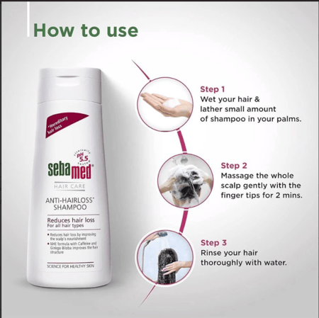 سيباميد شامبو ضد تساقط الشعر لجميع أنواع الشعر - 200 مل