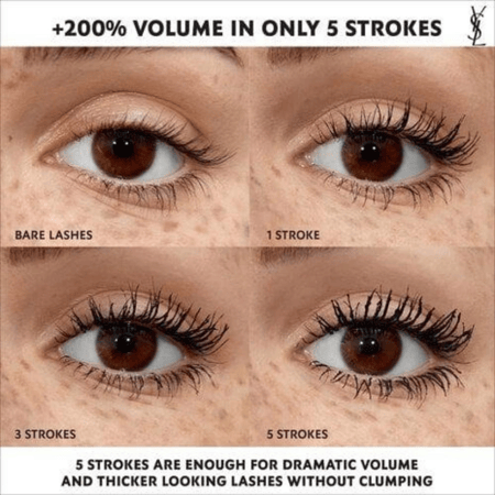 ايف سان لوران ماسكارا لاش كلاش لتكثيف الرموش 2 مل حجم ميني