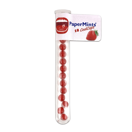 بيبر منتس كرات الفراولة المعطرة للفم – 18 كرة فراولة
