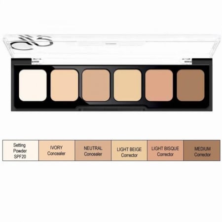 باليت كونتور كريمى من جولدن روز رقم 01