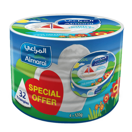 جبنة مثلثات المراعي ربطة -120 جم *4حبات