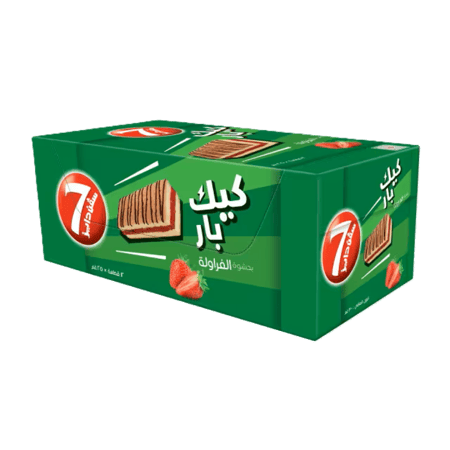 سفن دايز كيك بار بالفراولة -25 جم-