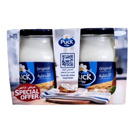 بوك شبية الجبنة قابلة للدهن ربطة ( 900 جم *2حبة )