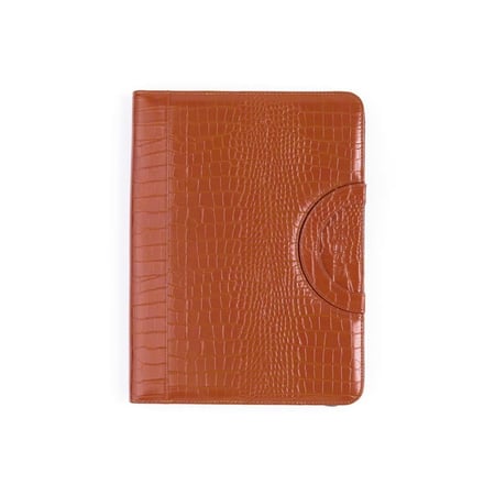 فولدر DOSSIÉ البني الجملي بنقشة جلد التمساح - حقيبة لابتوب وايباد