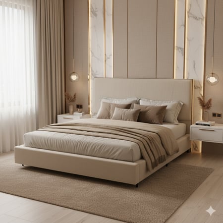 طقم سرير فيكتوريا VICTORIA PLUS BED SETبلص بتصميم عصري فاخر