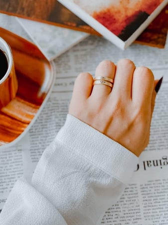 خواتم ذهب نسائيه متجر فرح