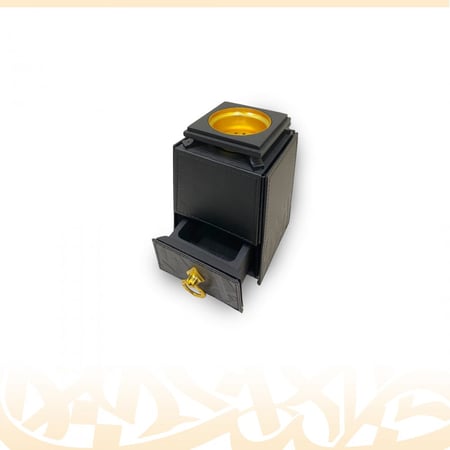 مبخرة جلدية (أسود)