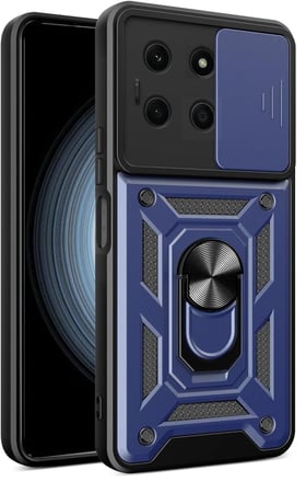 غطاء جوال مدرع مع حلقة مغناطيسية و غطاء كاميرا لهاتف انفينيكس نوت 30 الجيل الخامس - Infinix NOTE 30 5G