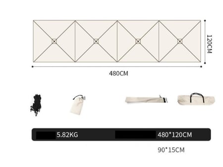 رواق قابل للطي خفيف سريع الحمل