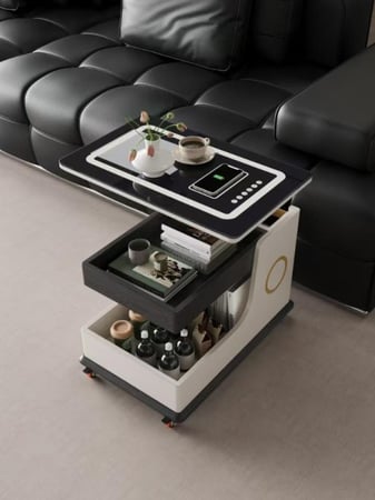 طاولة شاي ذكية حديثة بسيطة قابلة للرفع