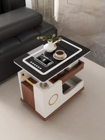 طاولة شاي ذكية حديثة بسيطة قابلة للرفع
