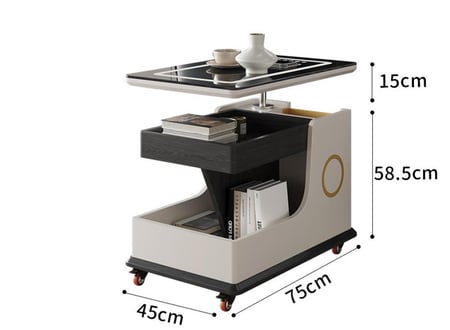 طاولة شاي ذكية حديثة بسيطة قابلة للرفع