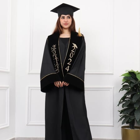 عباية تخرج   اسود