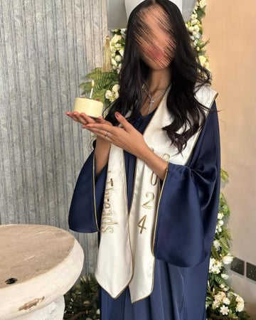 عباية تخرج كحلي 2026