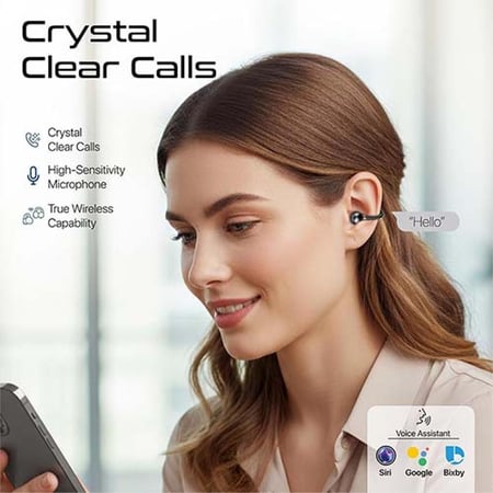 سماعة أذن لاسلكية AirClip-Pro بتصميم Open-Ear وبطارية 28 ساعة