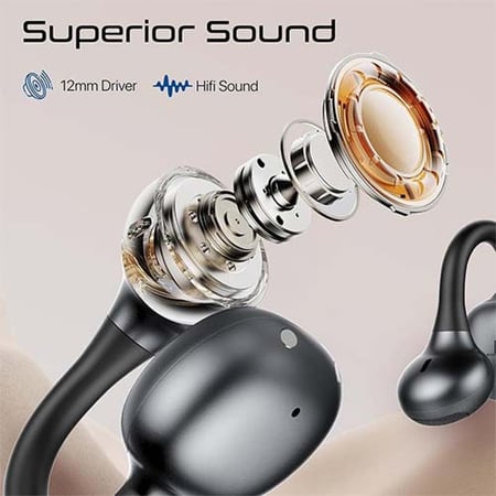 سماعة أذن لاسلكية AirClip-Pro بتصميم Open-Ear وبطارية 28 ساعة
