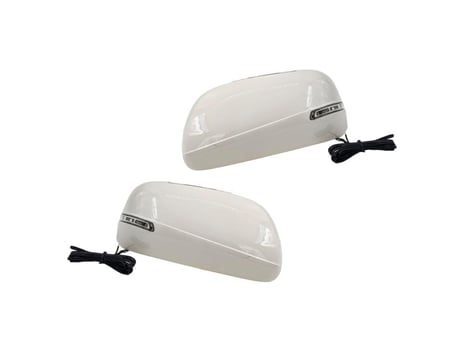 طقم غطاء مراية جانبي مع الفليشر كامري 2007-2011 - ابيض لولي