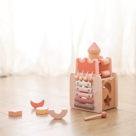 Multi-Activity Wooden Castle