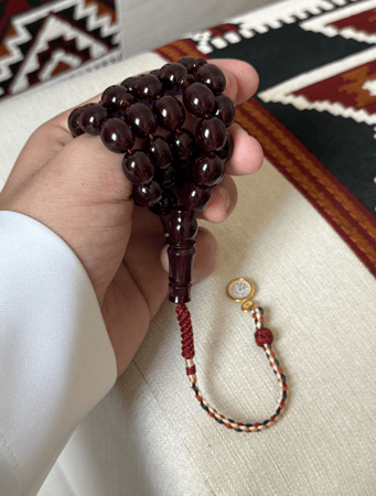 مسباح زعفراني ازرق حربا انعكاس بنفسجي