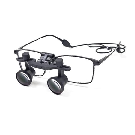 Adjustable GALILEO Flip-Up Loupes (3.0x) Titanium Frame