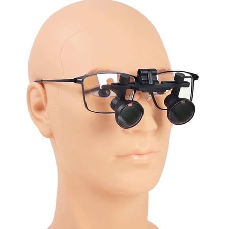 Adjustable GALILEO Flip-Up Loupes (3.0x) Titanium Frame