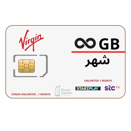 شريحة فيرجين | لامحدود لمدة شهر (28 يوم)