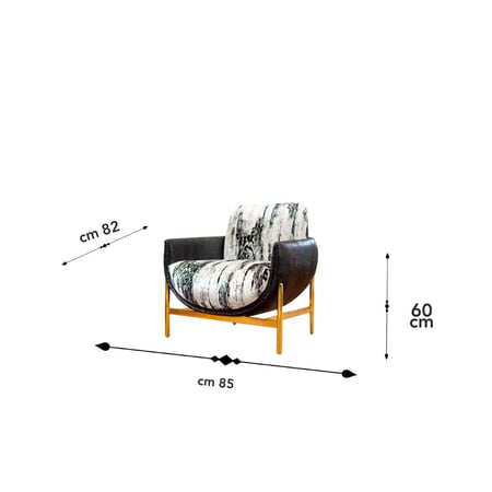 طقم كنب مودرن فخم قماش أسود وبيج بأرجل ذهبية – 4 قطع