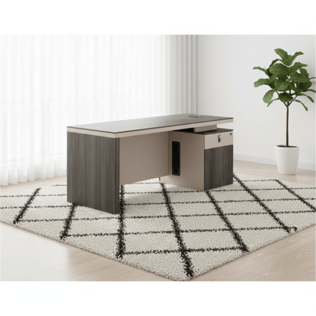 مكتب خشبي مودرن مقاس 160×70×75 سم