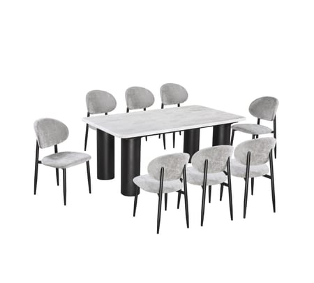 طاولة طعام مع 8 كراسي